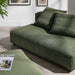 Modway Solace Modular Corduroy Upholstered Armless Loveseat and Ottoman Set Living Room Furniture - View 12