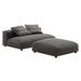 Solace Modular Upholstered Armless Loveseat and Ottoman Set for Modern Comfort and Style - view 22