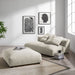 Solace Modular Upholstered Armless Loveseat and Ottoman Set for Modern Comfort and Style - view 20