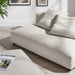 Solace Modular Upholstered Armless Loveseat and Ottoman Set for Modern Comfort and Style - angle view