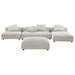 Solace 4-Piece Modular Corduroy Upholstered Sectional Sofa With Ottoman by Modway - view 17