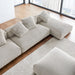 Solace 4-Piece Modular Corduroy Upholstered Sectional Sofa With Ottoman by Modway - back view