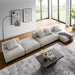 Solace 4-Piece Modular Corduroy Upholstered Sectional Sofa With Ottoman by Modway - specifications diagram