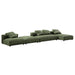 Solace 4-Piece Modular Corduroy Upholstered Sectional Sofa With Ottoman by Modway - view 24