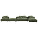Solace 4-Piece Modular Corduroy Upholstered Sectional Sofa With Ottoman sectional sofa