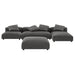 Solace 4-Piece Modular Upholstered Fabric Sectional Sofa With Ottoman by Modway - view 17