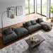Solace 4-Piece Modular Upholstered Fabric Sectional Sofa With Ottoman by Modway - specifications diagram