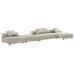 Solace 4-Piece Modular Upholstered Fabric Sectional Sofa With Ottoman by Modway - view 24