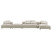 Solace 4-Piece Modular Upholstered Fabric Sectional Sofa With Ottoman sectional sofa