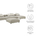 Solace 4-Piece Modular Upholstered Fabric Sectional Sofa With Ottoman by Modway - view 20