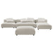 Solace 4-Piece Modular Upholstered Fabric Sectional Sofa With Ottoman sectional sofa detail close-up