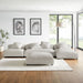Solace 4-Piece Modular Upholstered Fabric Sectional Sofa With Ottoman sectional sofa detail close-up