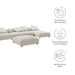 Solace 4-Piece Modular Upholstered Fabric Sectional Sofa With Ottoman sectional sofa dimensions and measurements