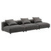 Solace 3-Piece Modular Upholstered Fabric Sofa - alternate angle view