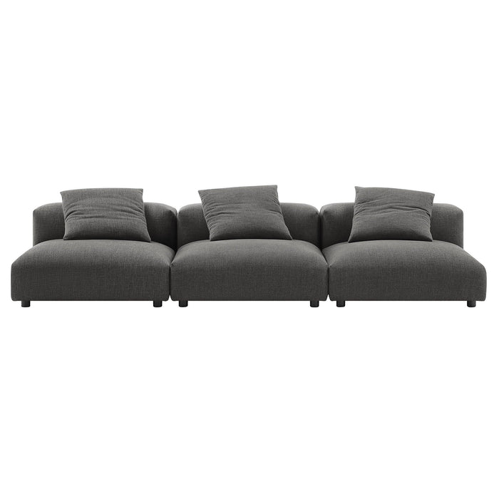 Solace 3-Piece Modular Upholstered Fabric Sofa - view 7