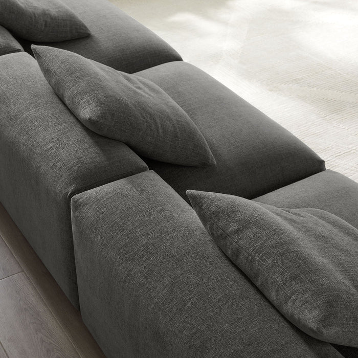 Solace 3-Piece Modular Upholstered Fabric Sofa - in lifestyle setting