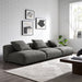 Solace 3-Piece Modular Upholstered Fabric Sofa - Modway \living\sectionals
