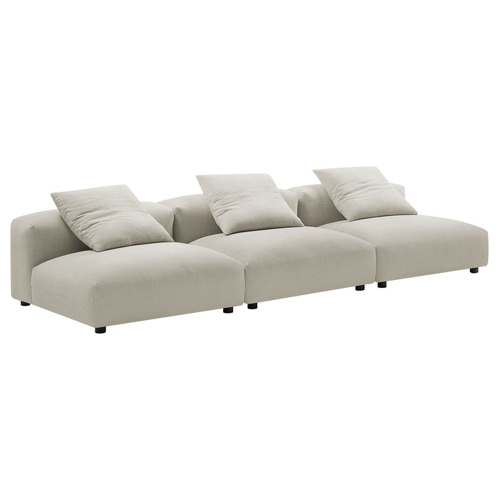 Solace 3-Piece Modular Upholstered Fabric Sofa - view 10
