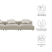 Solace 3-Piece Modular Upholstered Fabric Sofa - view 11