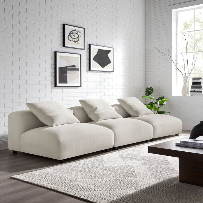 Solace 3-Piece Modular Upholstered Fabric Sofa - view 17