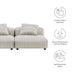 Solace 2-Piece Modular Corduroy Upholstered Sofa - detail close-up