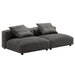 Solace 2-Piece Modular Upholstered Fabric Sofa - alternate angle view