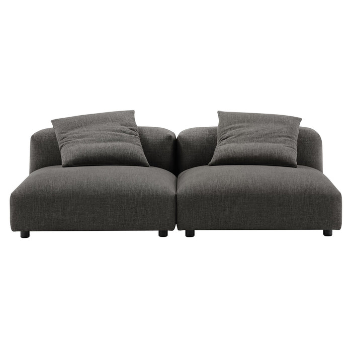Solace 2-Piece Modular Upholstered Fabric Sofa - view 7