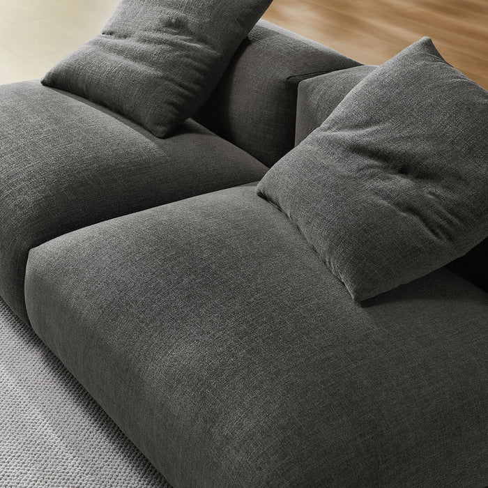 Solace 2-Piece Modular Upholstered Fabric Sofa - in lifestyle setting