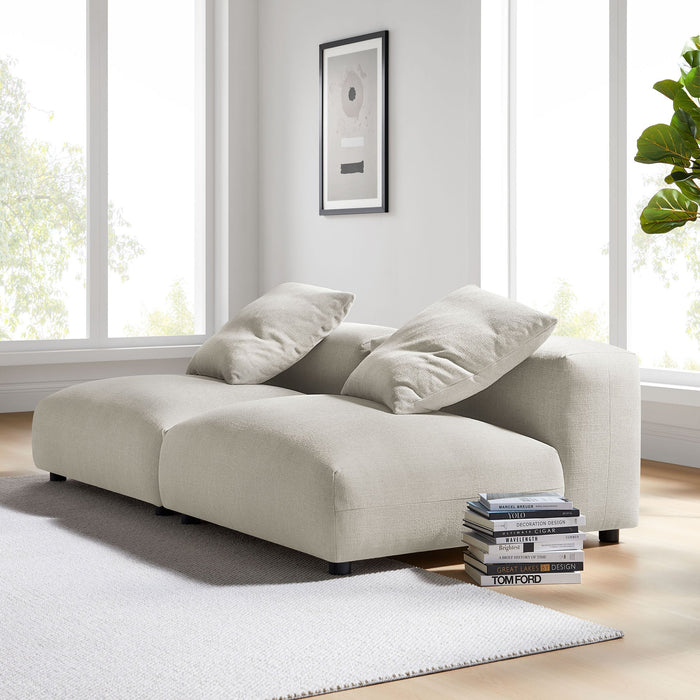 Solace 2-Piece Modular Upholstered Fabric Sofa - view 9
