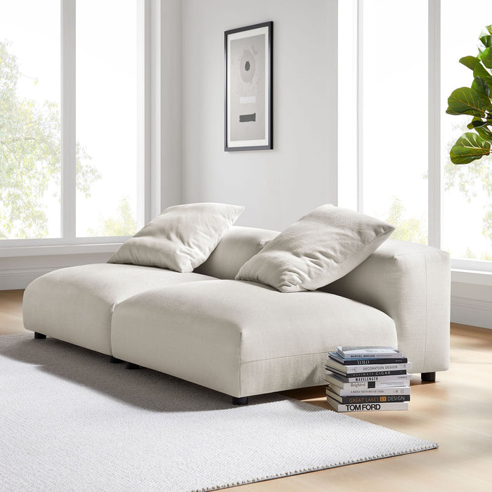Solace 2-Piece Modular Upholstered Fabric Sofa - view 17