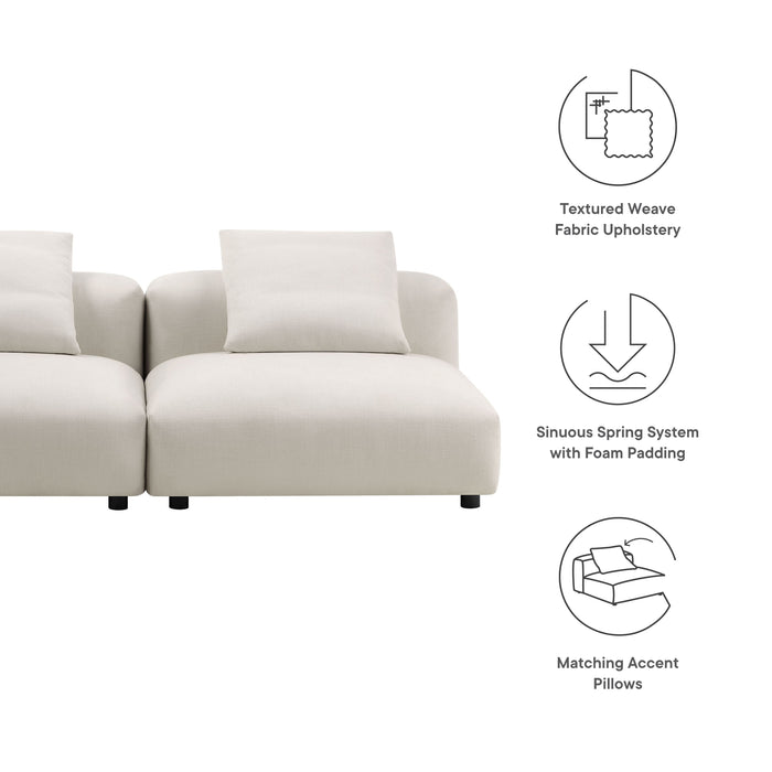 Solace 2-Piece Modular Upholstered Fabric Sofa - view 19