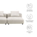 Solace 2-Piece Modular Upholstered Fabric Sofa - view 19