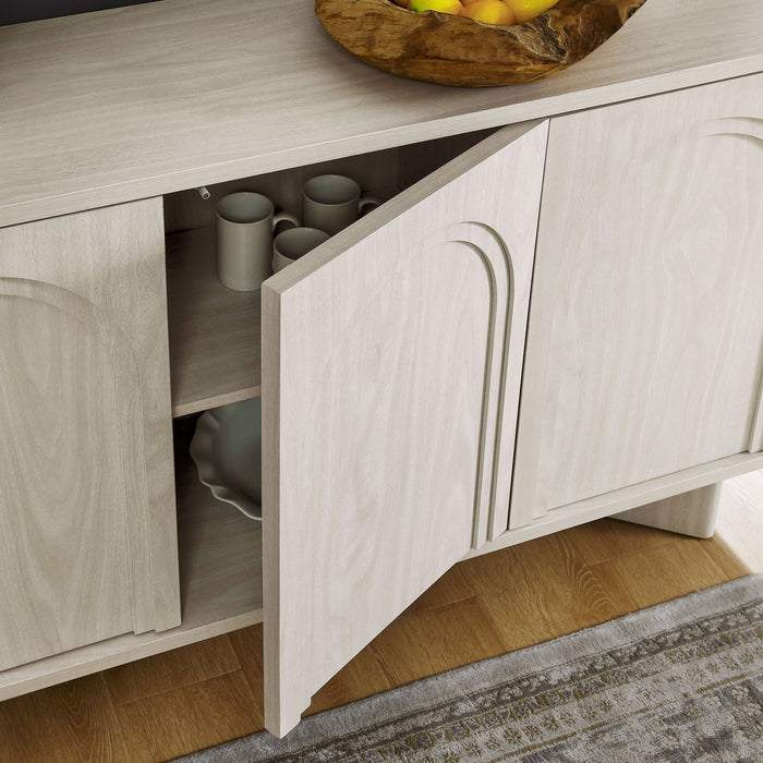 Modway Flux Arched 3-Door Sideboard Living Room Furniture - Lifestyle View