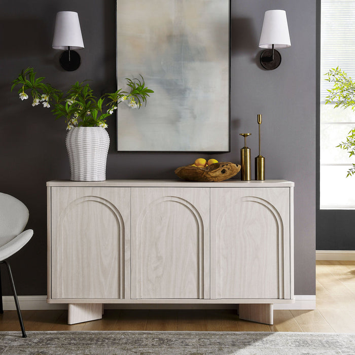 Modway Flux Arched 3-Door Sideboard Living Room Furniture - Close-Up