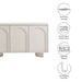 Modway Flux Arched 3-Door Sideboard Living Room Furniture in White - Side View