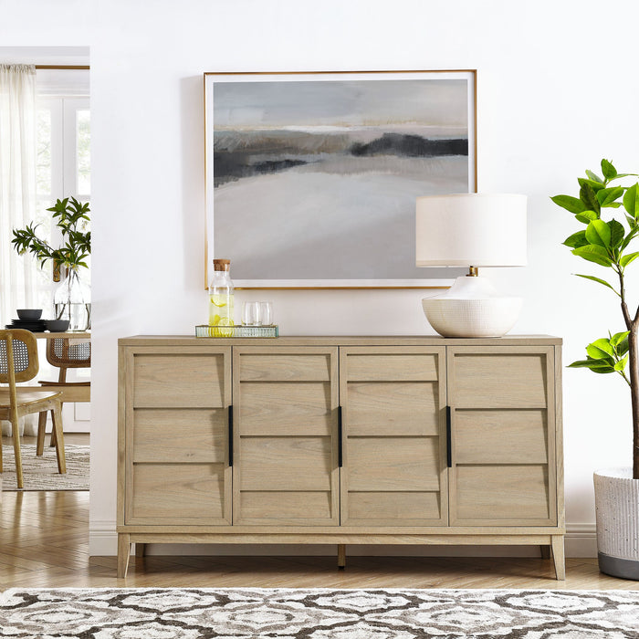 Modway Sinya 4-Door Sideboard Living Room Furniture - Close-Up
