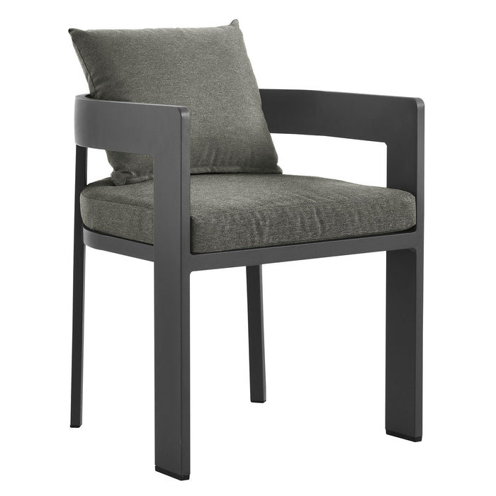 Modway Tahoe 5-Piece Outdoor Patio Aluminum Dining Set - Dimensions