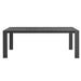 Tahoe Rectangular Outdoor Patio Aluminum Dining Table Gray