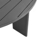 Tahoe Round Outdoor Patio Aluminum Dining Table Gray