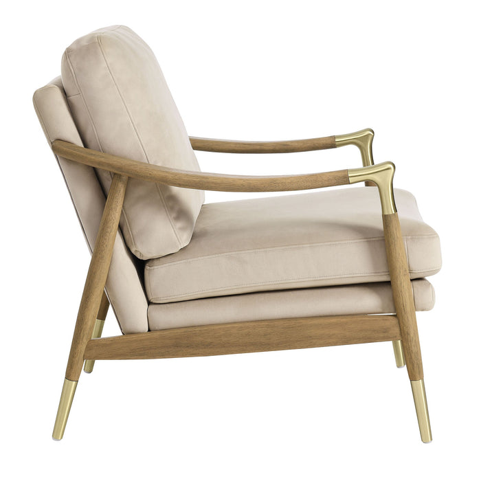 Langford Performance Velvet Accent Armchair - Timeless Mid-Century Modern Design with Comfort & Style