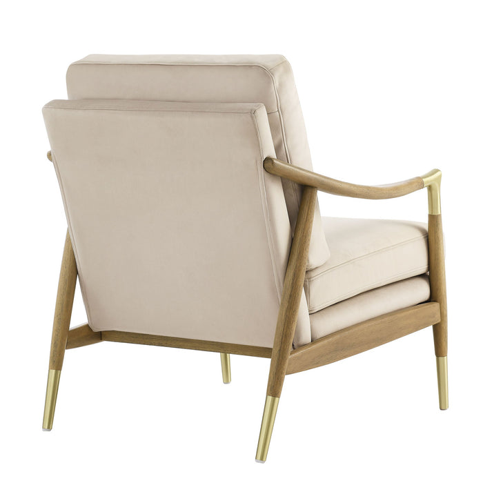 Langford Performance Velvet Accent Armchair - Timeless Mid-Century Modern Design with Comfort & Style