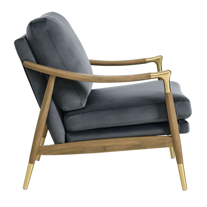 Langford Performance Velvet Accent Armchair - Timeless Mid-Century Modern Design with Comfort & Style