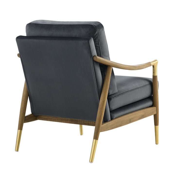 Langford Performance Velvet Accent Armchair - Timeless Mid-Century Modern Design with Comfort & Style