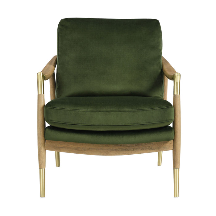 Langford Performance Velvet Accent Armchair - Timeless Mid-Century Modern Design with Comfort & Style