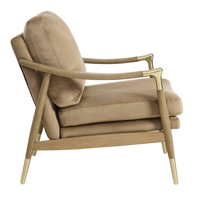 Langford Performance Velvet Accent Armchair - Timeless Mid-Century Modern Design with Comfort & Style