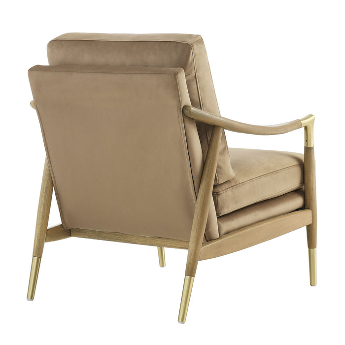 Langford Performance Velvet Accent Armchair - Timeless Mid-Century Modern Design with Comfort & Style