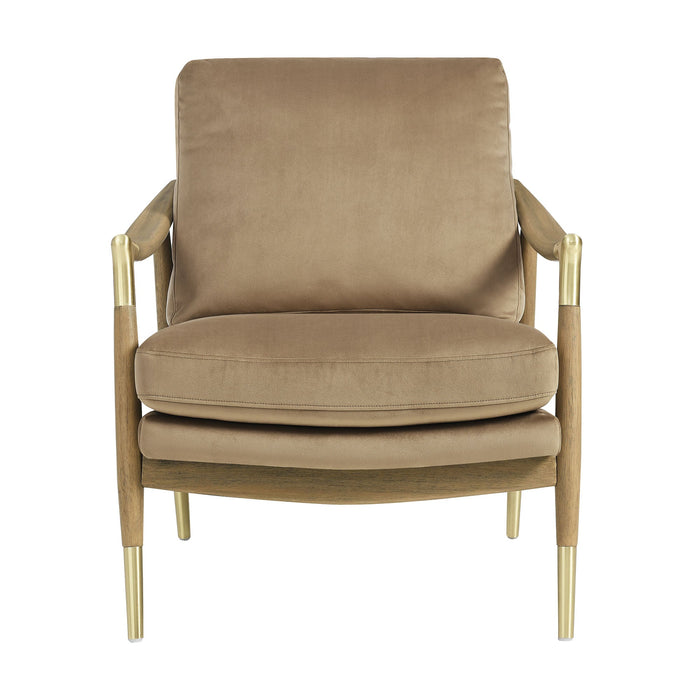 Langford Performance Velvet Accent Armchair - Timeless Mid-Century Modern Design with Comfort & Style