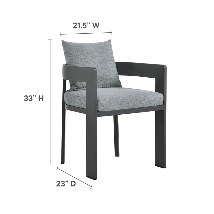 Modway Tahoe 5-Piece Outdoor Patio Aluminum Dining Set - View 14