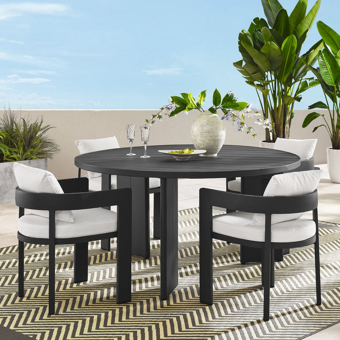 Modway Tahoe 5-Piece Outdoor Patio Aluminum Dining Set - View 20