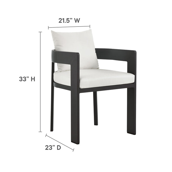 Modway Tahoe 5-Piece Outdoor Patio Aluminum Dining Set - View 23
